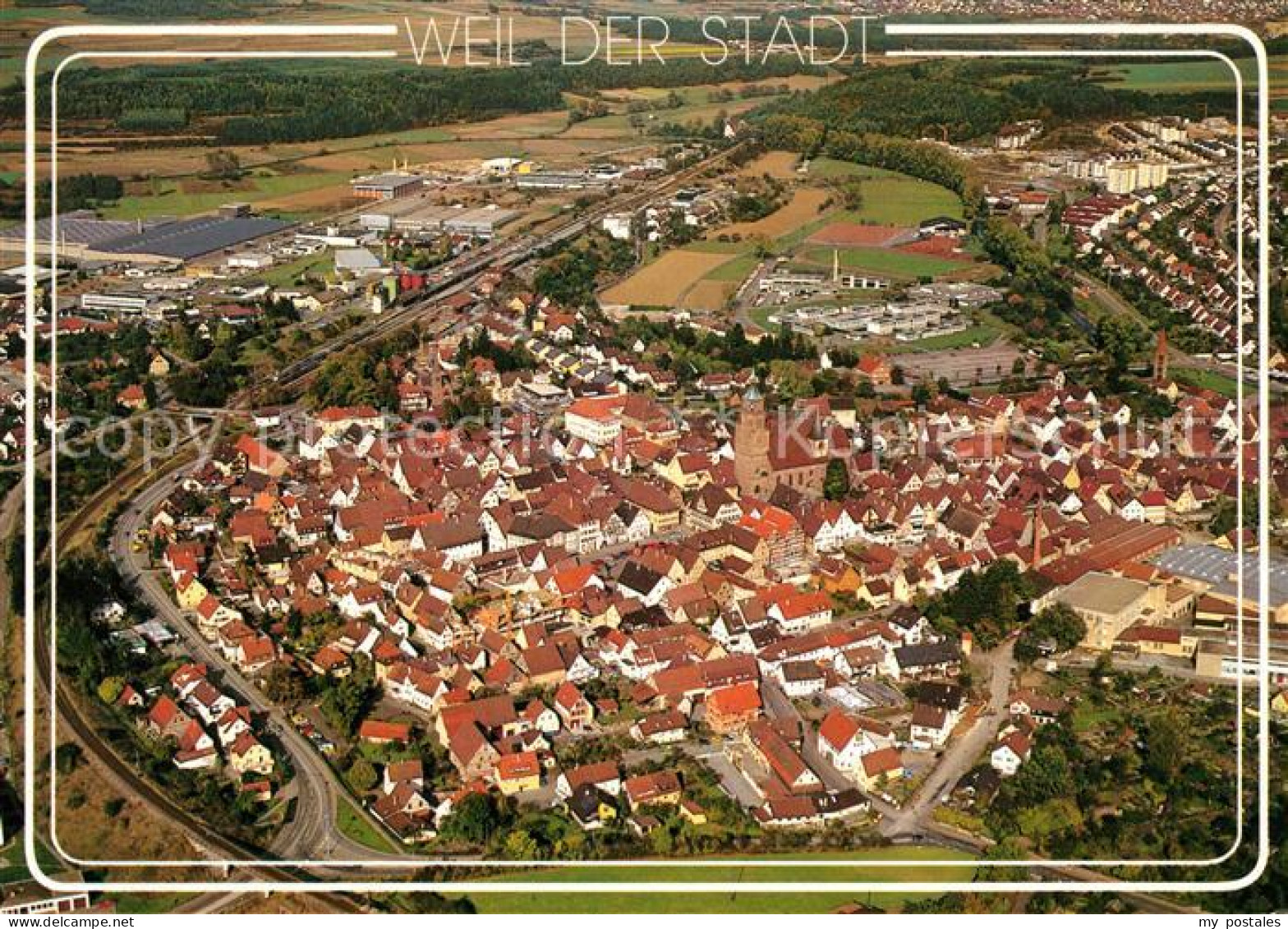 Weil der Stadt Fliegeraufnahme