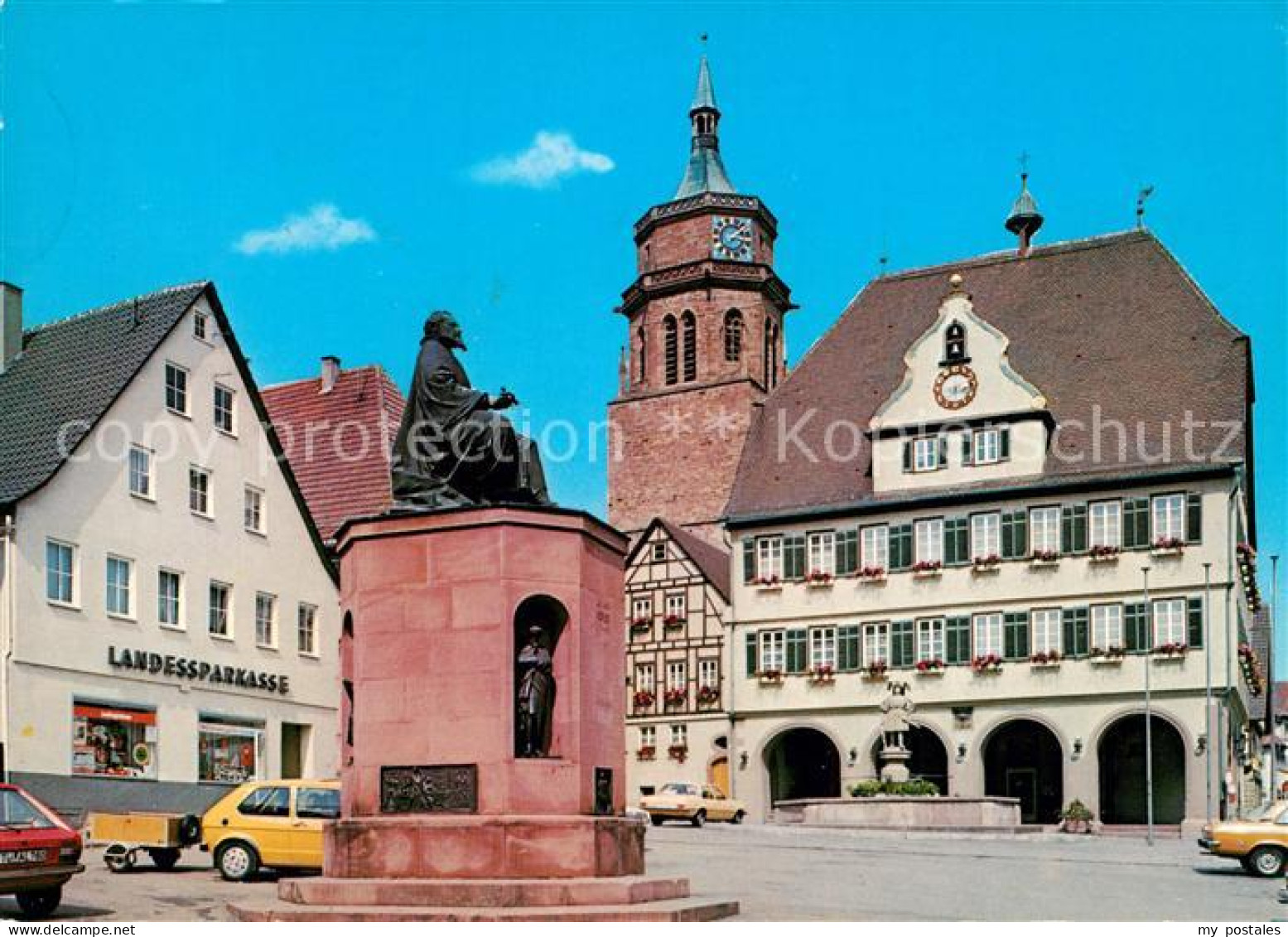 Weil der Stadt Marktplatz Kepler Denkmal