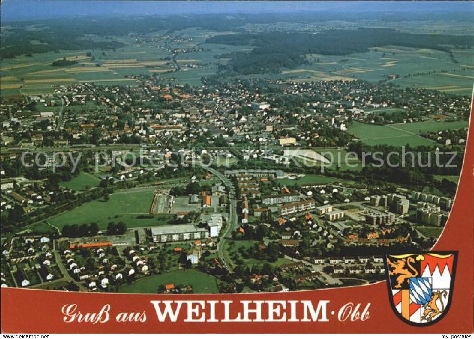 Weilheim Oberbayern Fliegeraufnahme