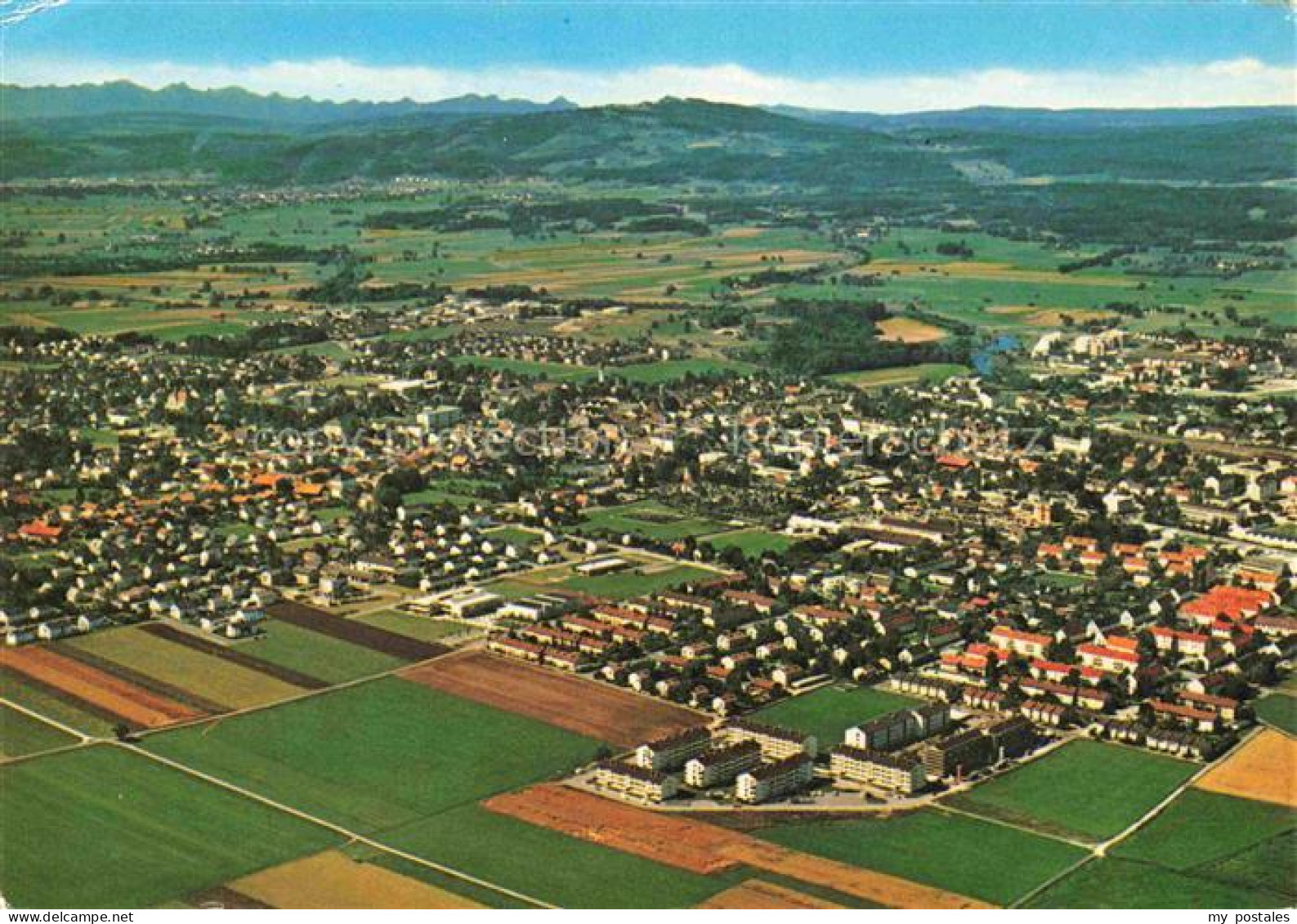 Weilheim  Oberbayern Fliegeraufnahme mit Hohenpeissenberg