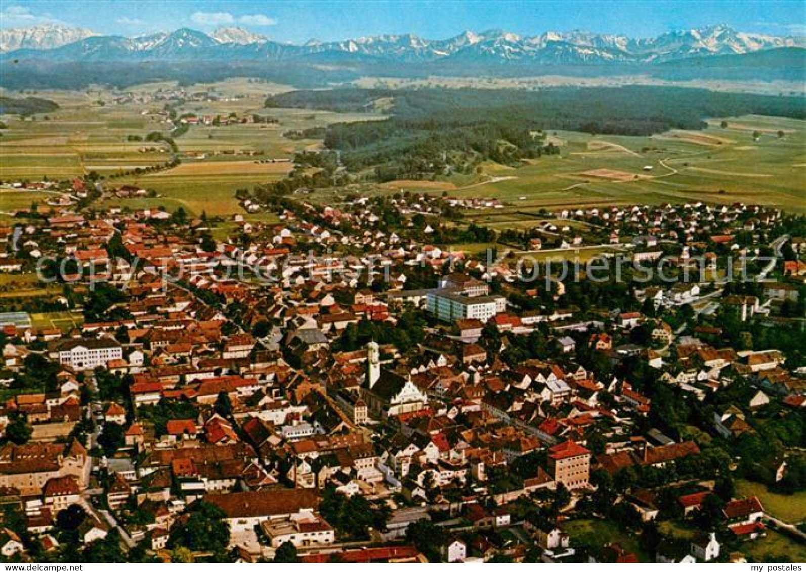 Weilheim Oberbayern Fliegeraufnahme Zugspitze