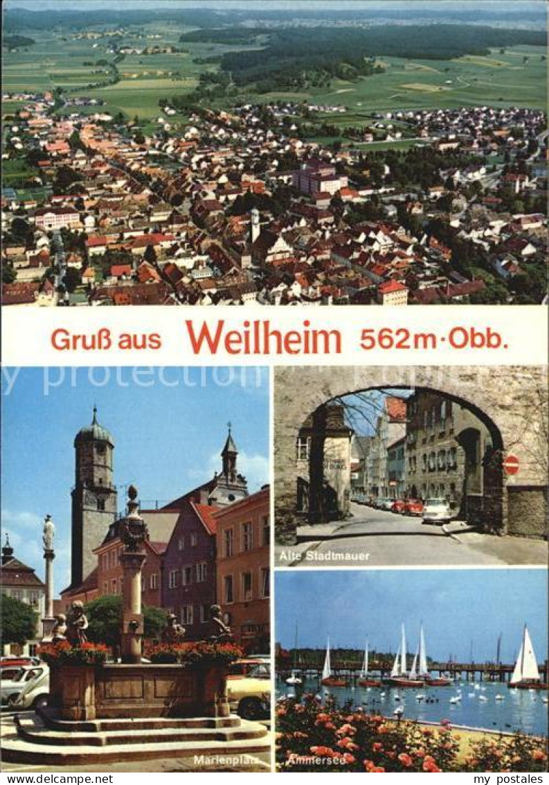 Weilheim Oberbayern Stadtmauer Marienplatz Ammersee