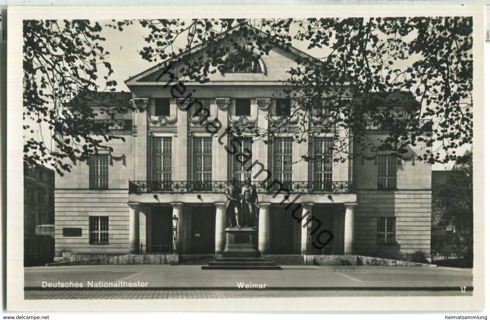 Weimar - Nationaltheater - Foto-Ansichtskarte - Verlag A. Spieler Weimar 30er Jahre