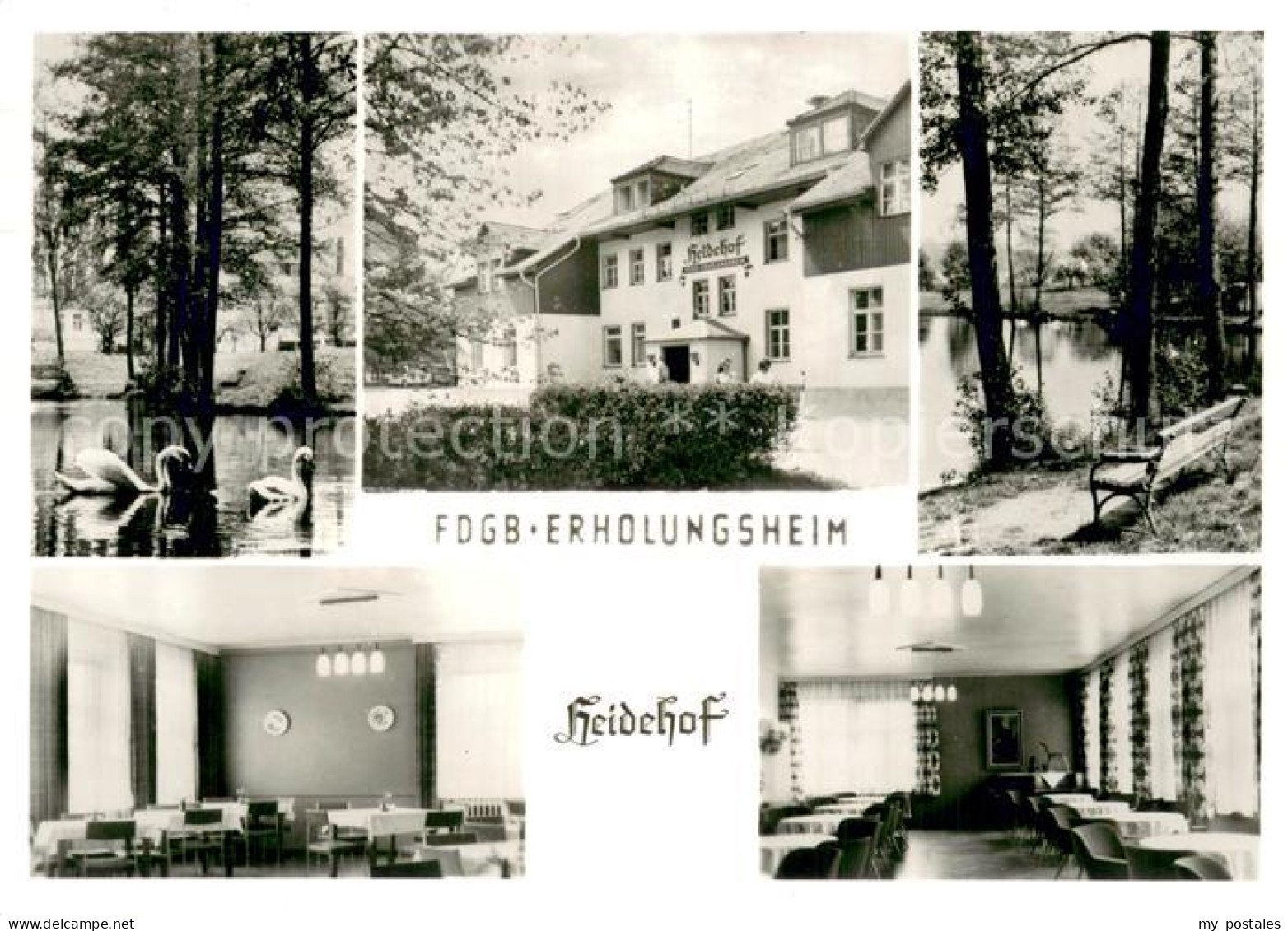 Weinboehla FDGB Erholungsheim Heidehof Gastraeume
