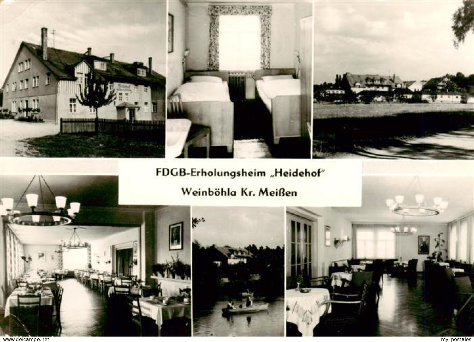 Weinboehla FDGB Erholungsheim Heidehof Gastraeume Zimmer