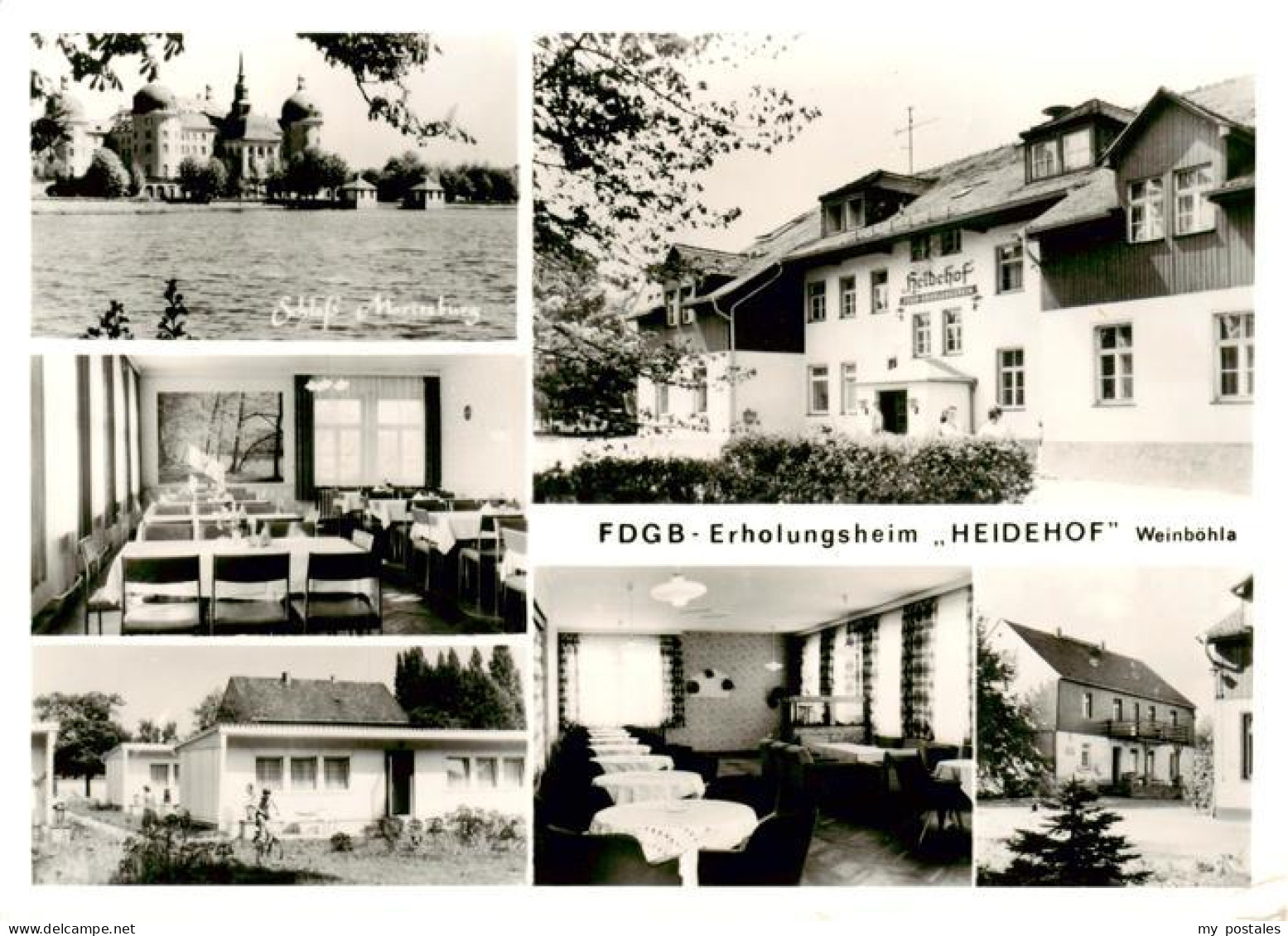 Weinboehla Schloss Moritzburg FDGB Erholungsheim Heidehof Klubraeume