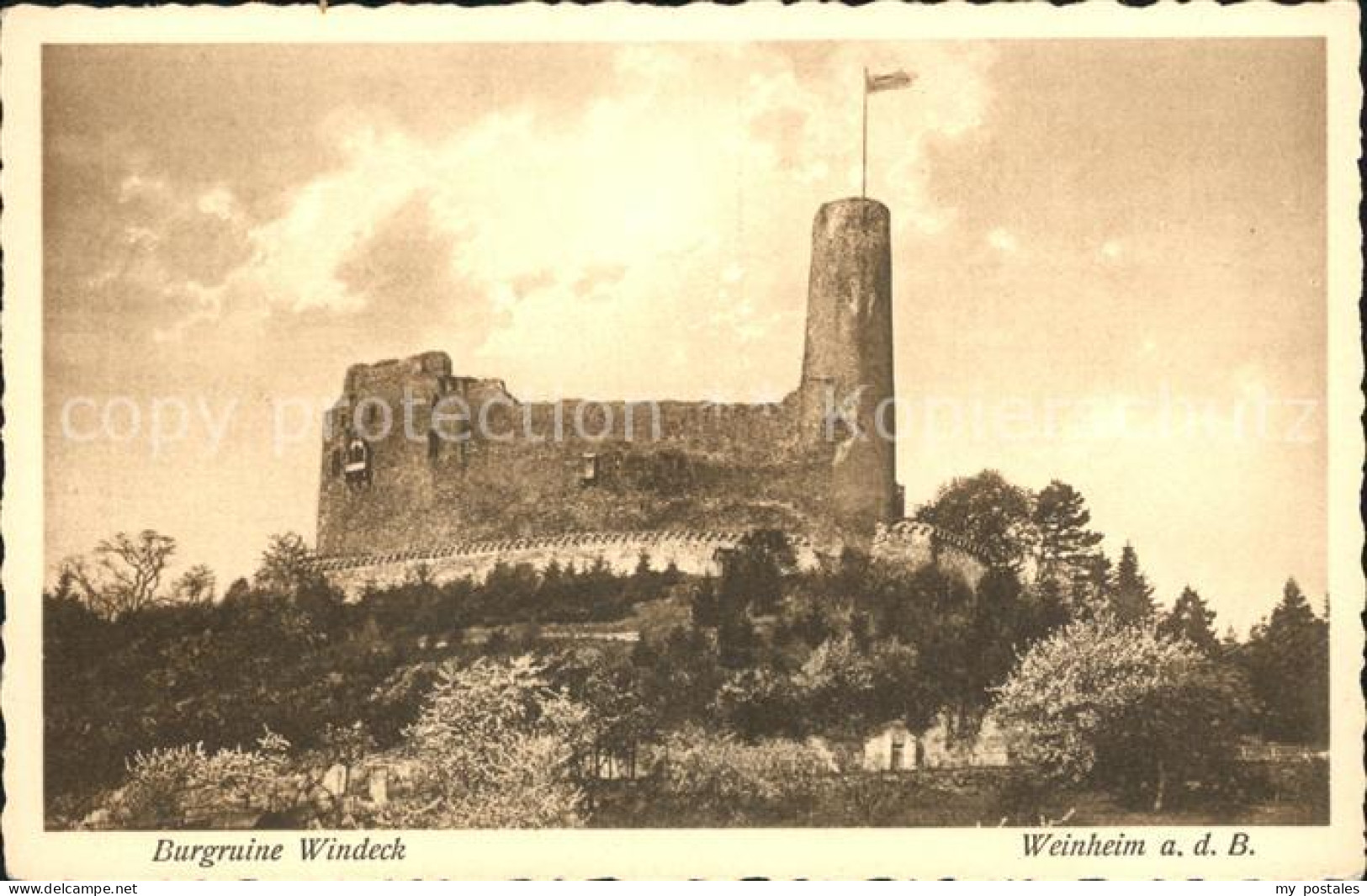 Weinheim Bergstrasse Burgruine Windeck