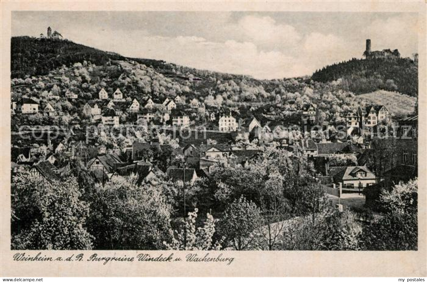 Weinheim Bergstrasse Burgruine Windeck Wachenburg