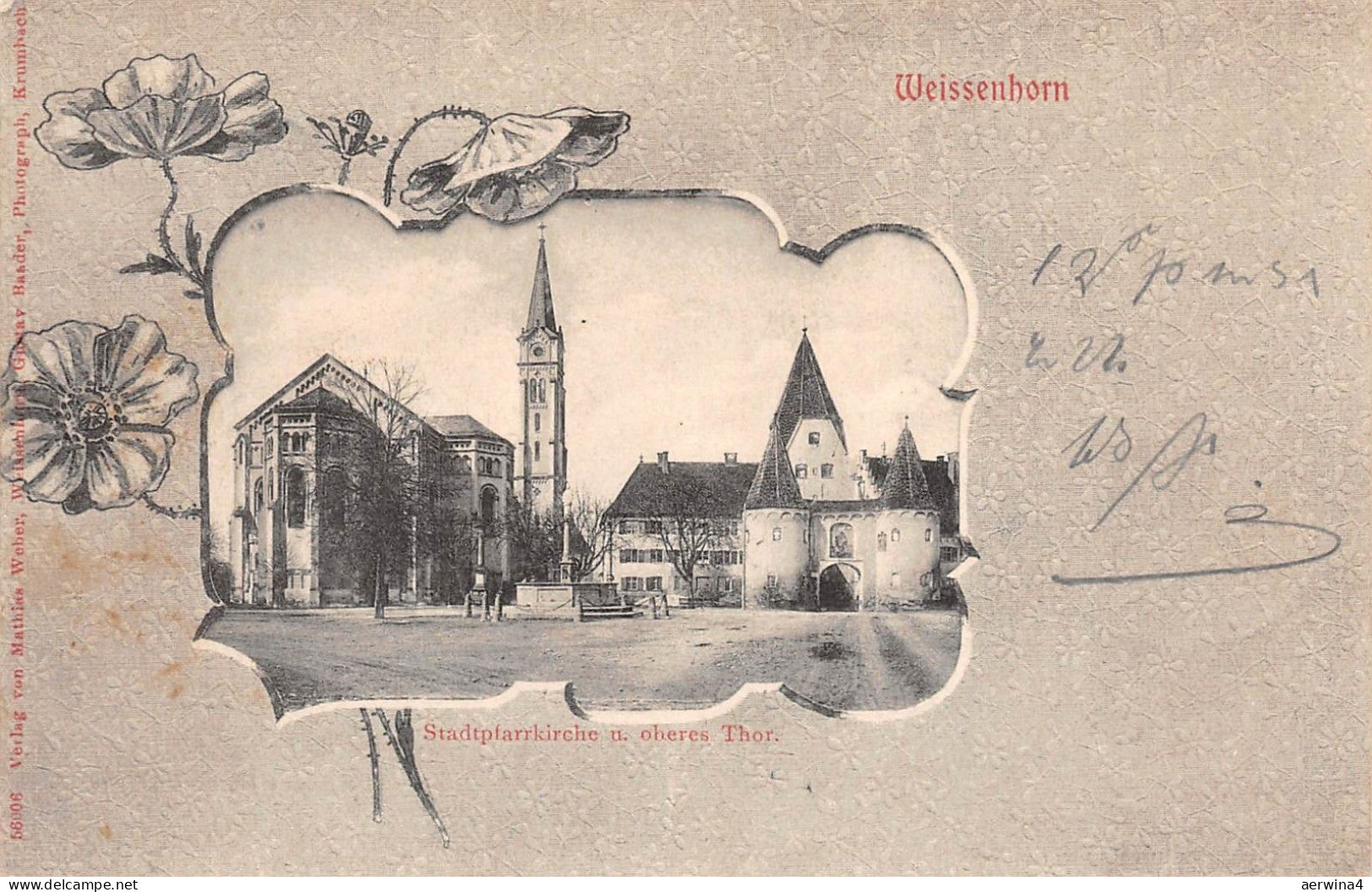 Weissenhorn Ansicht Postkarte AK 1903