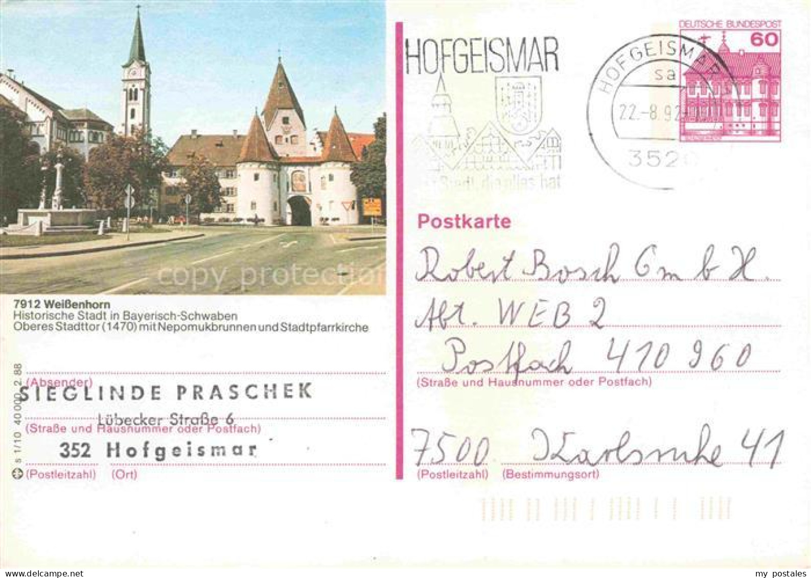 Weissenhorn Neu-Ulm Bayern Oberes Stadttor Historische Stadt in Bayerisch-Schwab