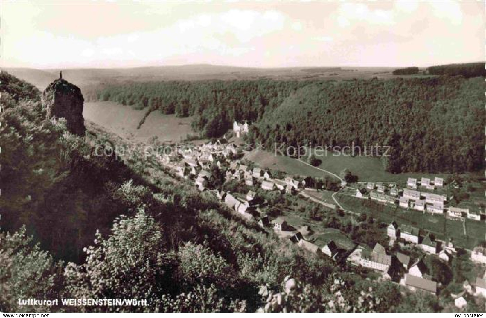 Weissenstein Lauterstein Wuerttemberg Goeppingen BW Panorama Luftkurort