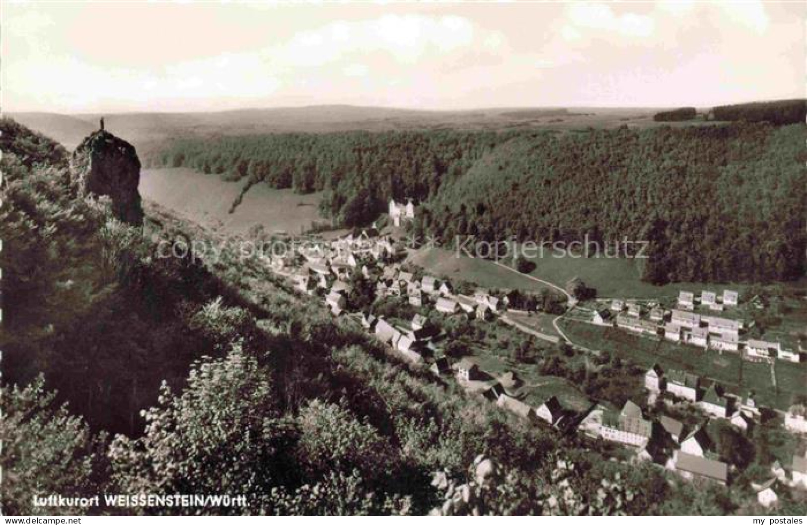 Weissenstein Lauterstein Wuerttemberg Goeppingen BW Panorama Luftkurort