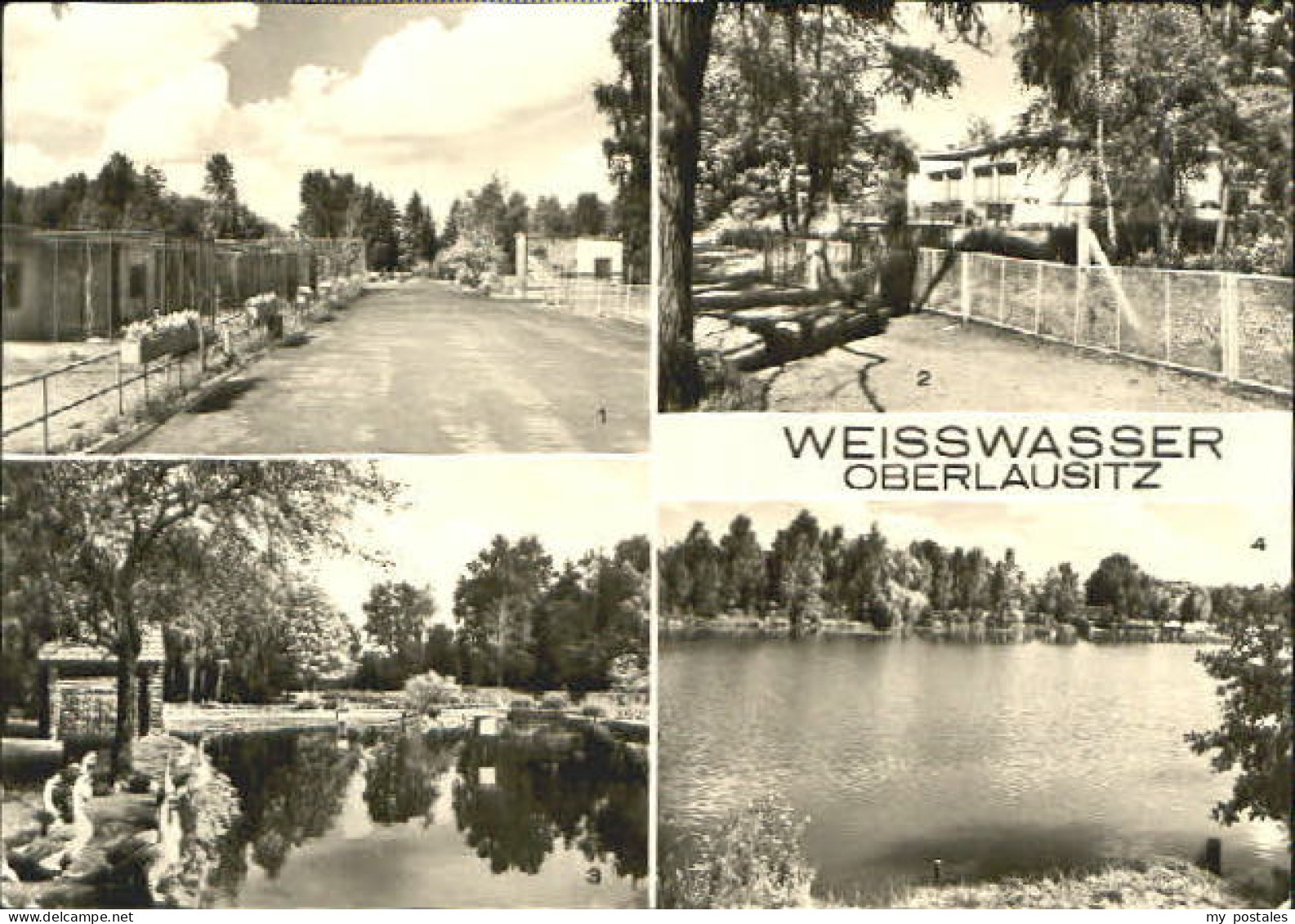 Weisswasser Oberlausitz Cafe Teich Park x 1976