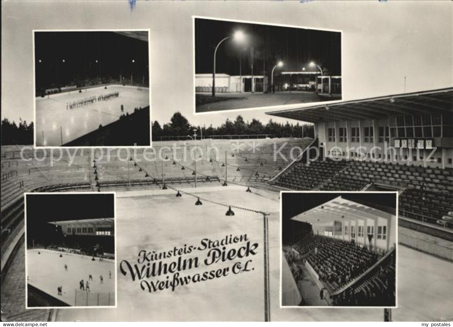 Weisswasser Oberlausitz Kunsteisstadtion Wilhelm Pieck