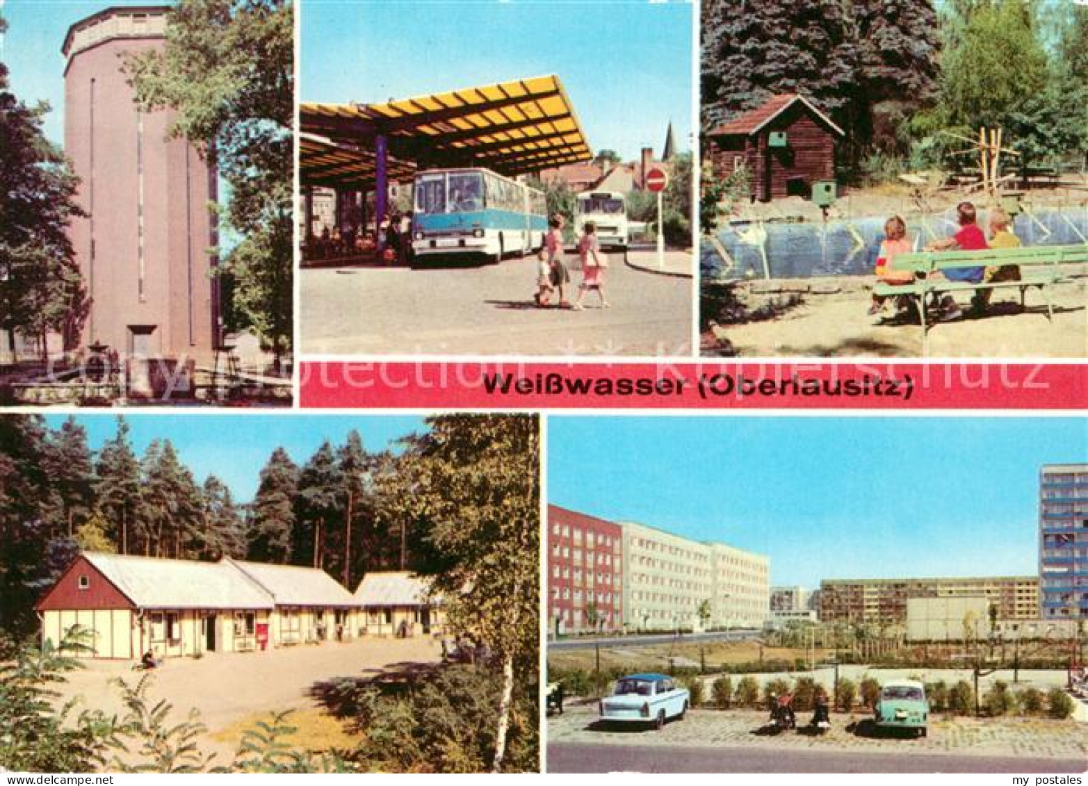 Weisswasser Oberlausitz Wasserturm Busbahnhof Tierpark Pionierlager Philipp Muel