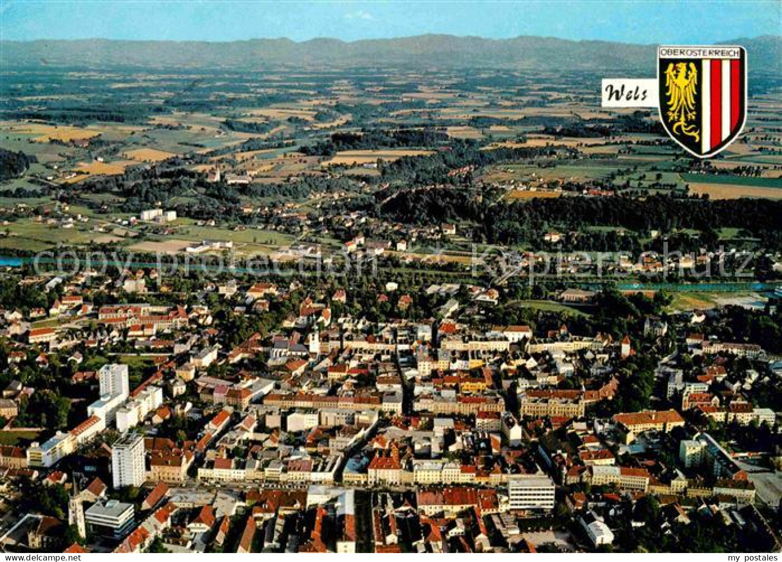 Wels Fliegeraufnahme