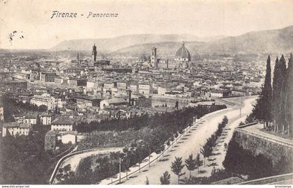 A205 Italy 1908 Firenze Florence Panorama vintage postcard