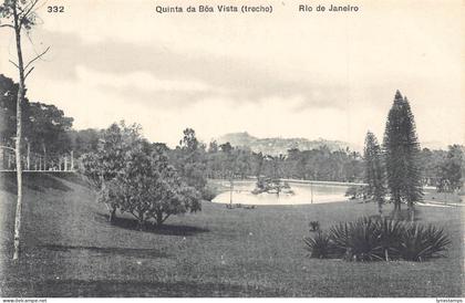 A685 Brazil Quinta da Boa Vista Rio de Janeiro vintage postcard
