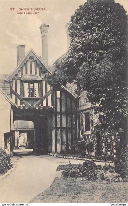 A917 England St John's Hospital Canterbury vintage postcard