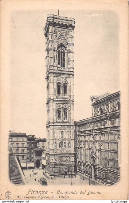 B147 Italy Firenze Florence Campanile del Duomo Tower postcard