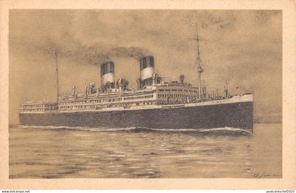 B19293 Agentia generala pentru Romania Pachebotul Giulio Cesare ship  romania
