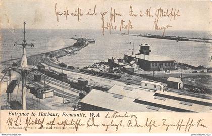 B29218 Entrance to Harbour Fremantle W.A australia