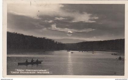 b337 Romania Sibiu Nagyszeben   hermannstadt real photo lacul dumbravei romania