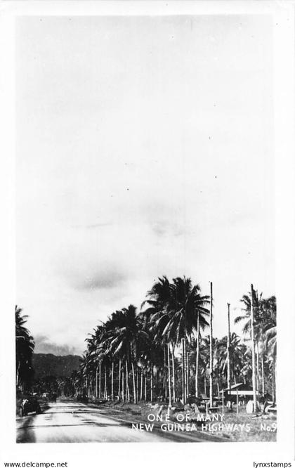 B643 Papua New Guinea One of Many New Guinea Highways RPPC vintage postcard