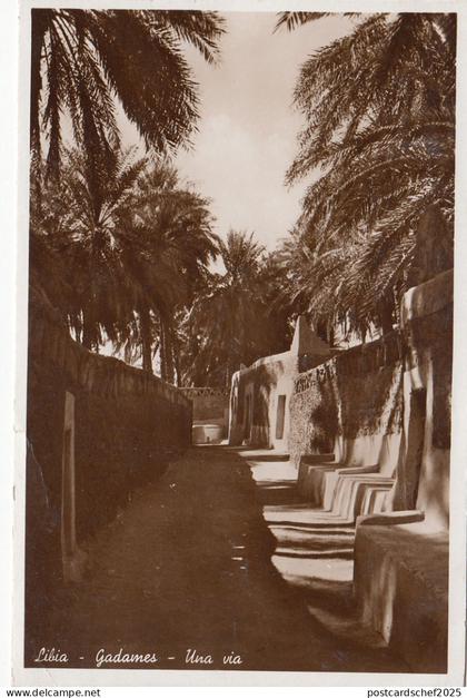 B78771 gadames una via  Lybia libia  scan front/back image