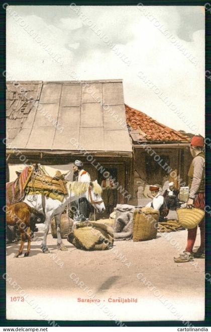 Bosnia Erzegovina Bosna Hercegovina Sarajevo Costumi cartolina RT6677