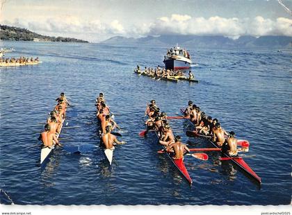BR50465 tahiti depart d une course de piroques doubles    Oceania   Tahiti