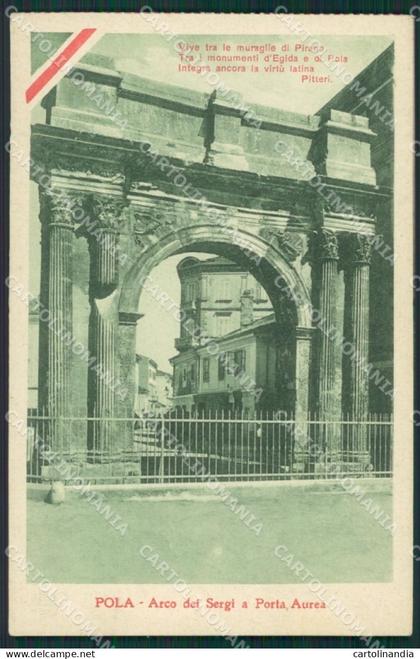 Croazia Pola Pitteri cartolina KV2942