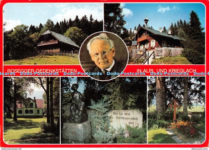 D114239 Rosegger Gedenkstatten. In Alpl und Krieglach. Museum. Denkmal. Grabstat