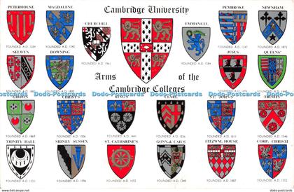 D120429 Cambridge University Arms of Cambridge Colleges Salmon 1967