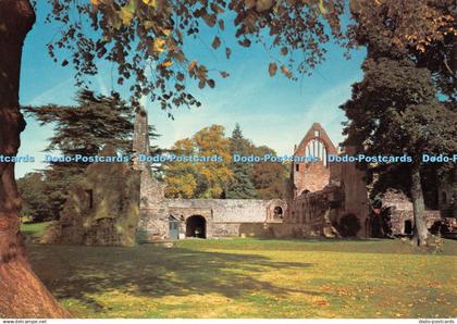 D124264 Berwickshire Dryburgh Abbey From the South Crown No 4