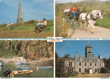 D130508 Sark Pilchers Monument Creux Harbour Sark Carriage Judges C 9371 Eric Fe