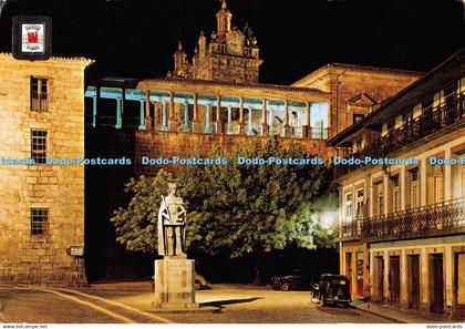 D134422 Viseu Portugal Don Duarte Square Night View Fisa No 88 Postales Escudo d