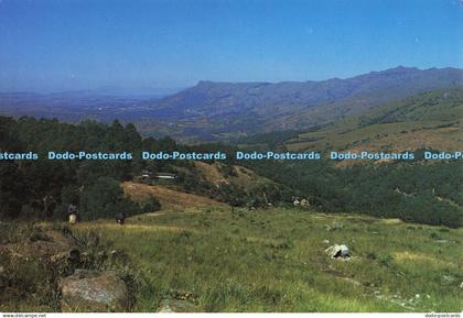 D136512 H H 77 Swaziland View down Ezulwini Valley B Poynter Print Honey Hill E