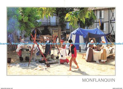 D139242 Monflanquin Lot et Garonne Fete medievale Ivan Anger Combier Macon 1996