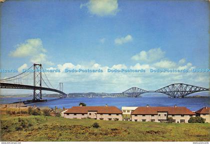 D141959 Forth Bridges from South Queensferry West Lothian Dixon