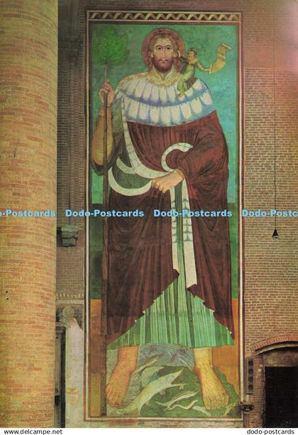 D174370 Treviso. St. Nicolo temple. St. Cristoforo. Antonio da Treviso year 1410