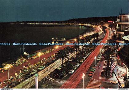 D197873 La Cote d Azur Nice La Promenade des Anglais la Nuit Mar Giovanni Trimbo