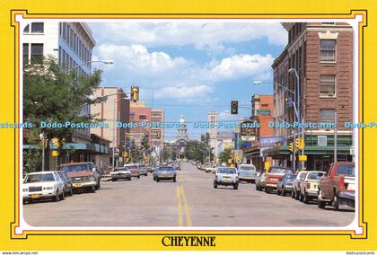 D200120 Cheyenne Wyoming State Capitol from Downtown Cheyenne Sanborn Souvenir
