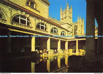 D204892 England The Great Roman Bath and Bath Abbey Unichrome of Bath