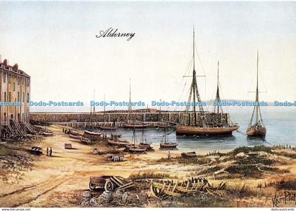 D211182 Alderney Pictures Surf Engraving Kevin Platt D G Thomas