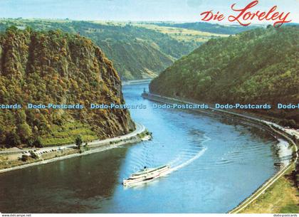 D220868 Die Loreley Rock Valley of the Loreley Hotel auf der Loreley am Rhein