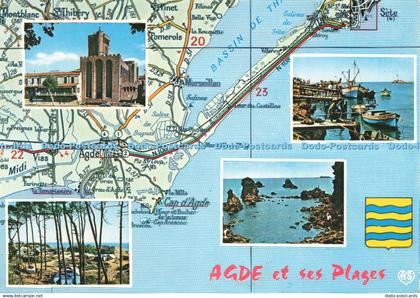D228843 Agde et ses Plage Le Grau d Agde La Tamarissiere Le Cap d Agde APA POUX