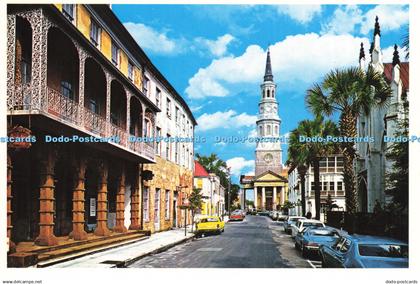 D230390 Charleston S C Along Church Street Charleston Post Card Co