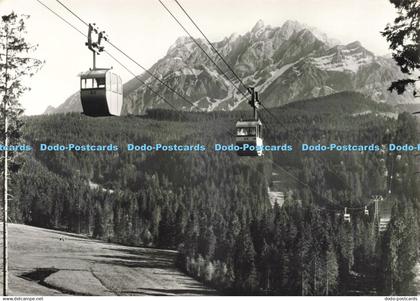 D234177 Luftseilbahn Kriens Frakmuntegg Pilatus Blick von Krienseregg gegen den