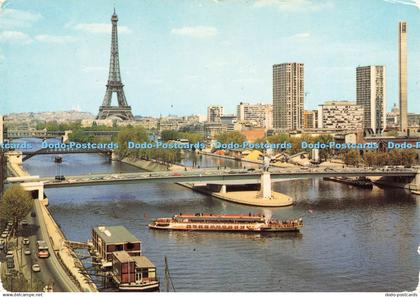 D235775 Paris Le Pont de Grenelle et la Statue de la Liberte Chantal
